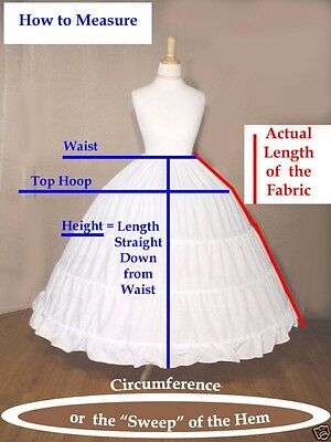 Extra Full Victorian Civil War Reenactment White Cotton Ladies Hoop Skirt